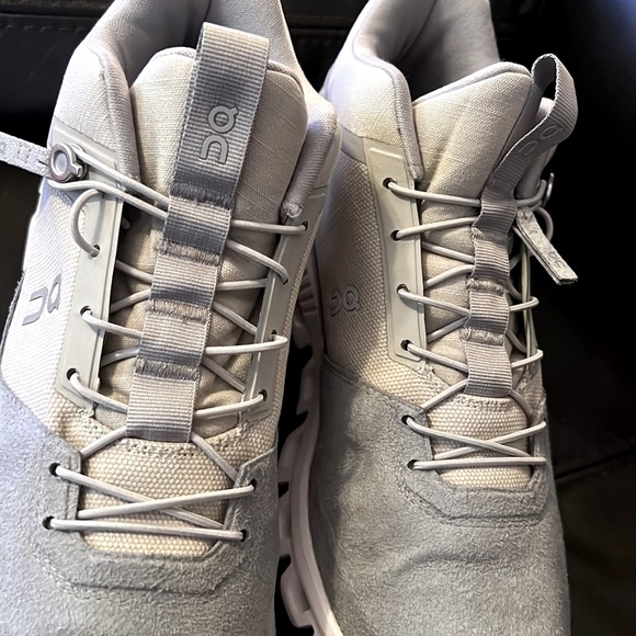 On- Running women Cloud Hi Sneakers grey W9.5 size - Picture 5 of 9